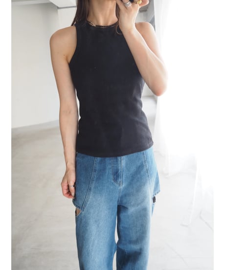 【即納】cup in american sleeve tank