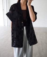 flower sheer jacket