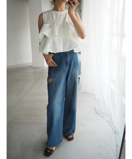 frill docking tops / off