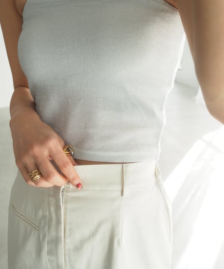 【即納】lame short camisole