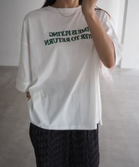【即納】smooth fit logo over tee / off