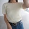 【即納】wide rib tops / ivory