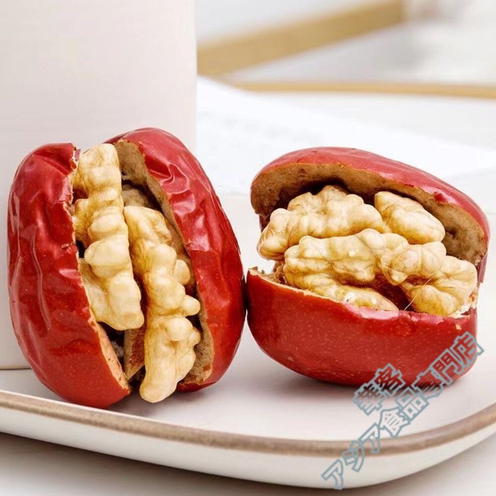 红飞 紅棗夾核桃 258g 紅棗 堅果 なつめ お菓子 ナツメにくるみを挟む