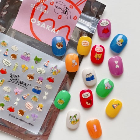 Happy nail sticker【 OSAKA 】
