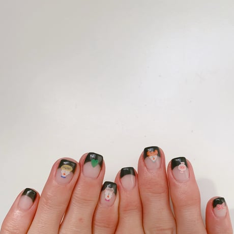Happy nail sticker【 Happiness friends 】