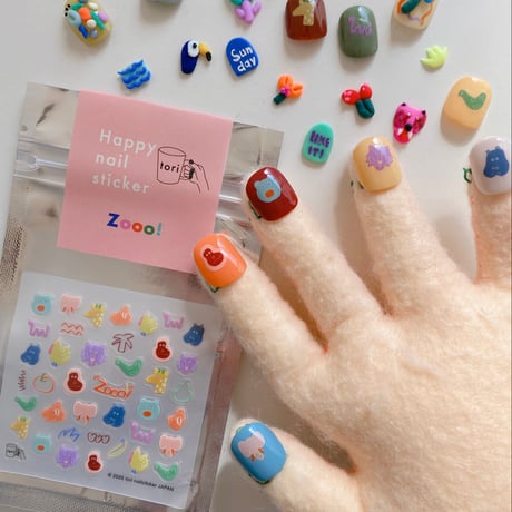 Happy nail sticker【 Zooo! 】