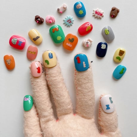 Happy nail sticker【 humor dog 】