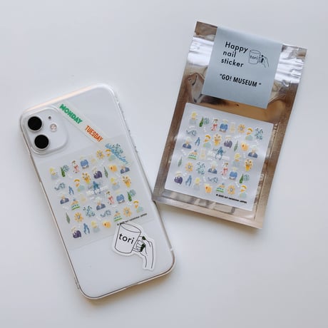Happy nail sticker【 GO! MUSEUM/"HIMAWARI" 】