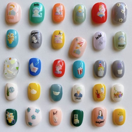 Happy nail sticker【 GO! MUSEUM/"HIMAWARI" 】