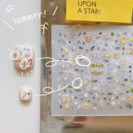 Happy nail sticker【 WISH UPON A STAR 】