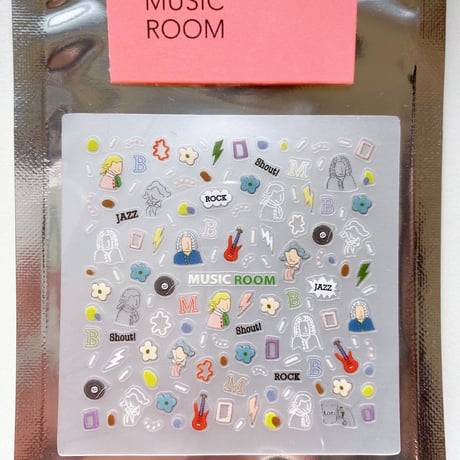 Happy nail sticker【 MUSIC ROOM 】