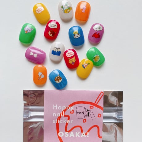 Happy nail sticker【 OSAKA 】