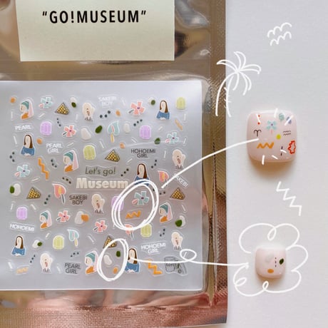 Happy nail sticker【 GO!MUSEUM 】