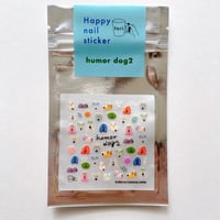 Happy nail sticker【 humor dog2 】
