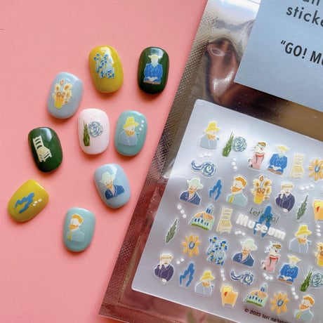 Happy nail sticker【 GO! MUSEUM/"HIMAWARI" 】