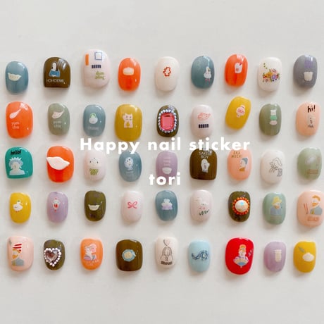 Happy nail sticker【 Yumcha restaurant 】