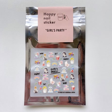 Happy nail sticker【 GIRL'S PARTY 】