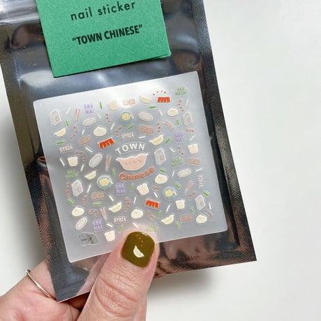 Happy nail sticker【 TOWN CHINESE 】