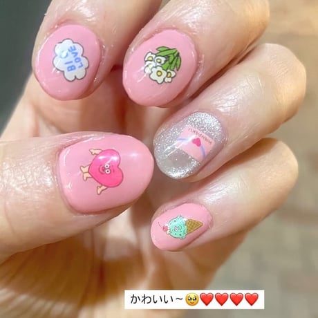 Happy nail sticker【 WANPAKU HOUSE×tori 】
