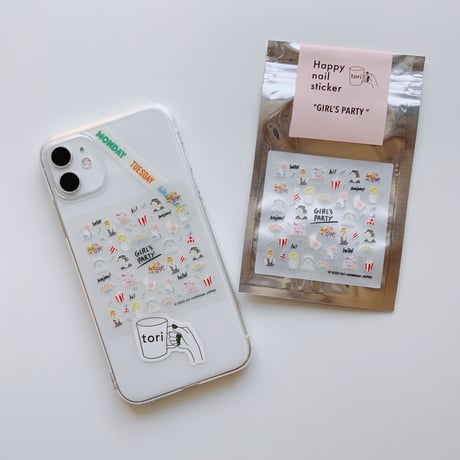 Happy nail sticker【 GIRL'S PARTY 】