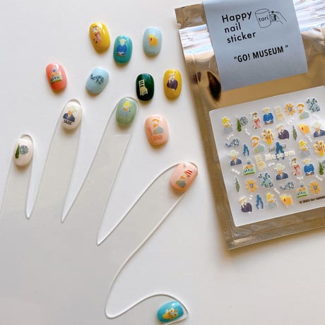 Happy nail sticker【 GO! MUSEUM/"HIMAWARI" 】