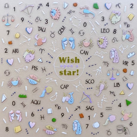 Happy nail sticker【 WISH UPON A STAR 】