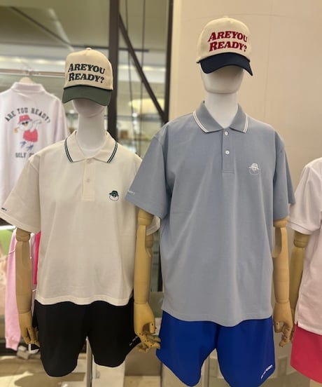 EMBROIDERY POLO【WHITE】