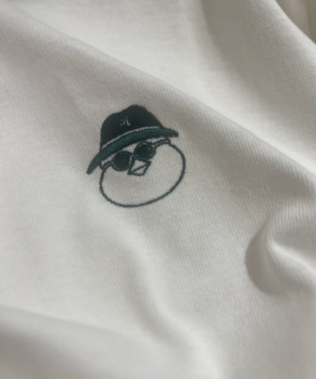EMBROIDERY POLO【WHITE】