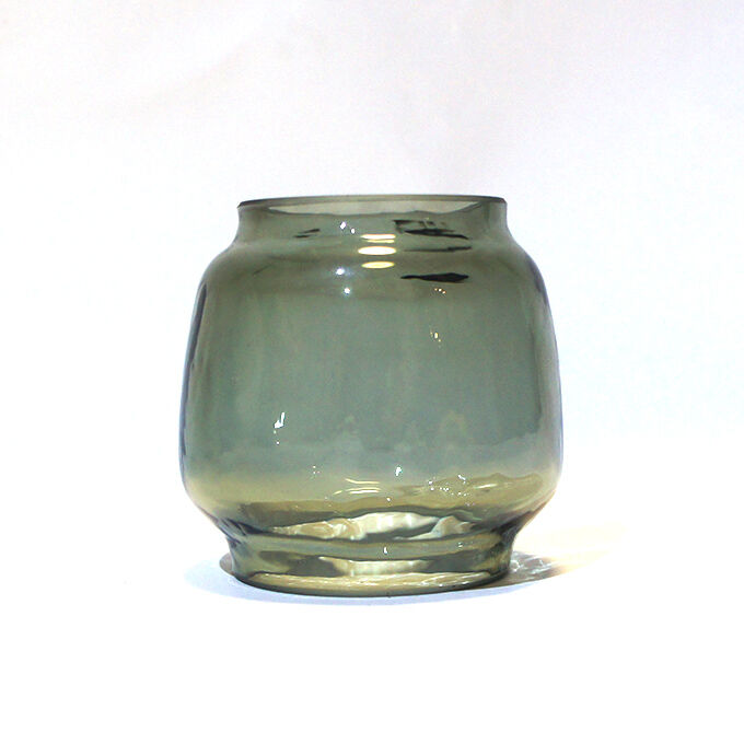 sway glass mini - green gray・ NATURA カメヤマ ランタン