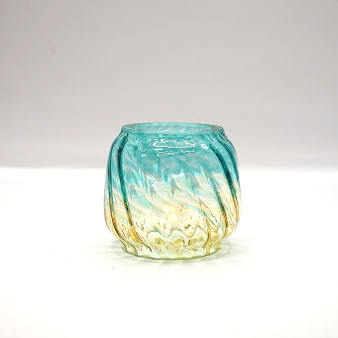 【最終sale】NATURAオイルランタン + sway glass aqua sway glass mini - aqua・ NATURA カメヤマ ランタン ホヤ ミニグ