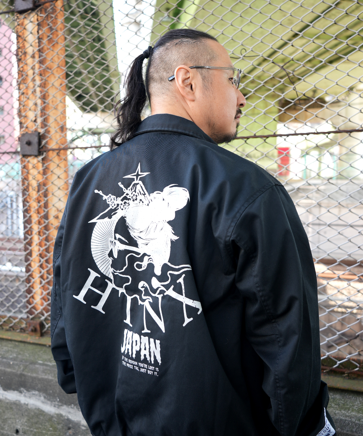 KIYONEKO 刺繍ジャケット 黒色