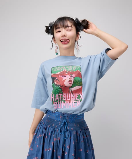 Hatsunex Summer Tシャツ（アシッドブルー）