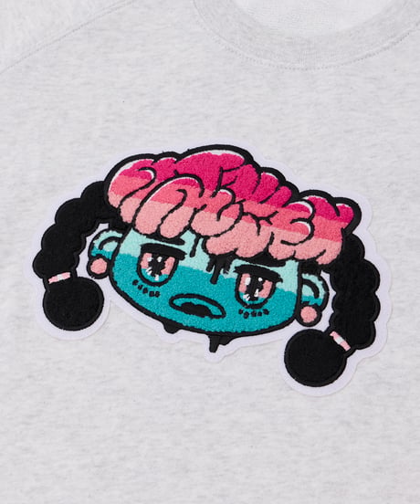 Hatsunex サガラ刺繍ライトオンススウェットTシャツ（アッシュ）