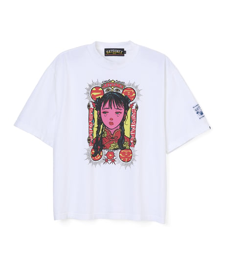 Jiangshi!? ワイドシルエットTシャツ（オフホワイト）