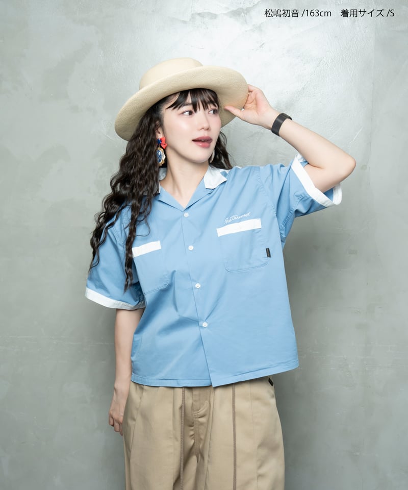 Hatsunex meets Isamu Gakiya オールディーズボウリングシャツ（ライト