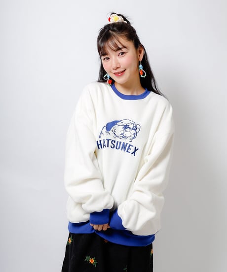 Hatsunex Embroidery Fleece（WHITE）
