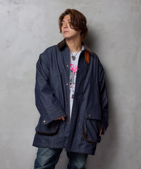 【2次生産分】Hatsunex meets ANDPEACE "6way"カスタムコート（デニム）