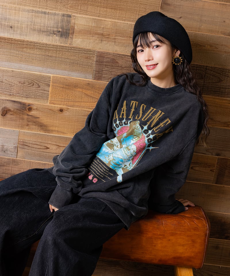 ハンドステッチビッグベレー（ブラック） | HATSUNEXオフィシャルストア