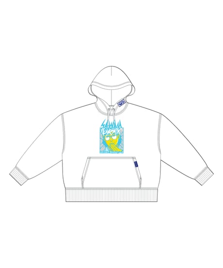 Hatsunex x SAWAMURAX “limited”コラボパーカー（WHITE）