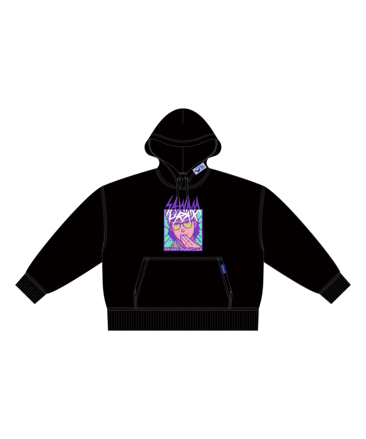 レア商品HATSUNEXたっくーコラボ Hatsunex x SAWAMURAX “limited”コラボパーカー（BLACK） |