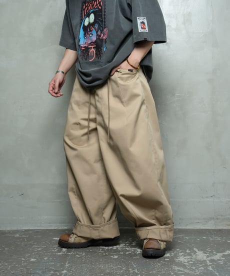 Hatsunex レクタングルツイルパンツ（フォーン）