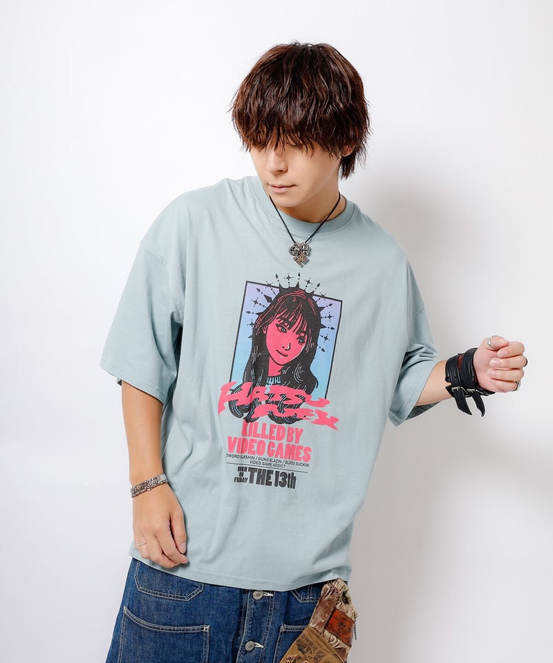 美品 Hatsunex Loose T-Shirt(SAX BLUE) | HATSUNEXオフィシ ガーランド・紙吹雪