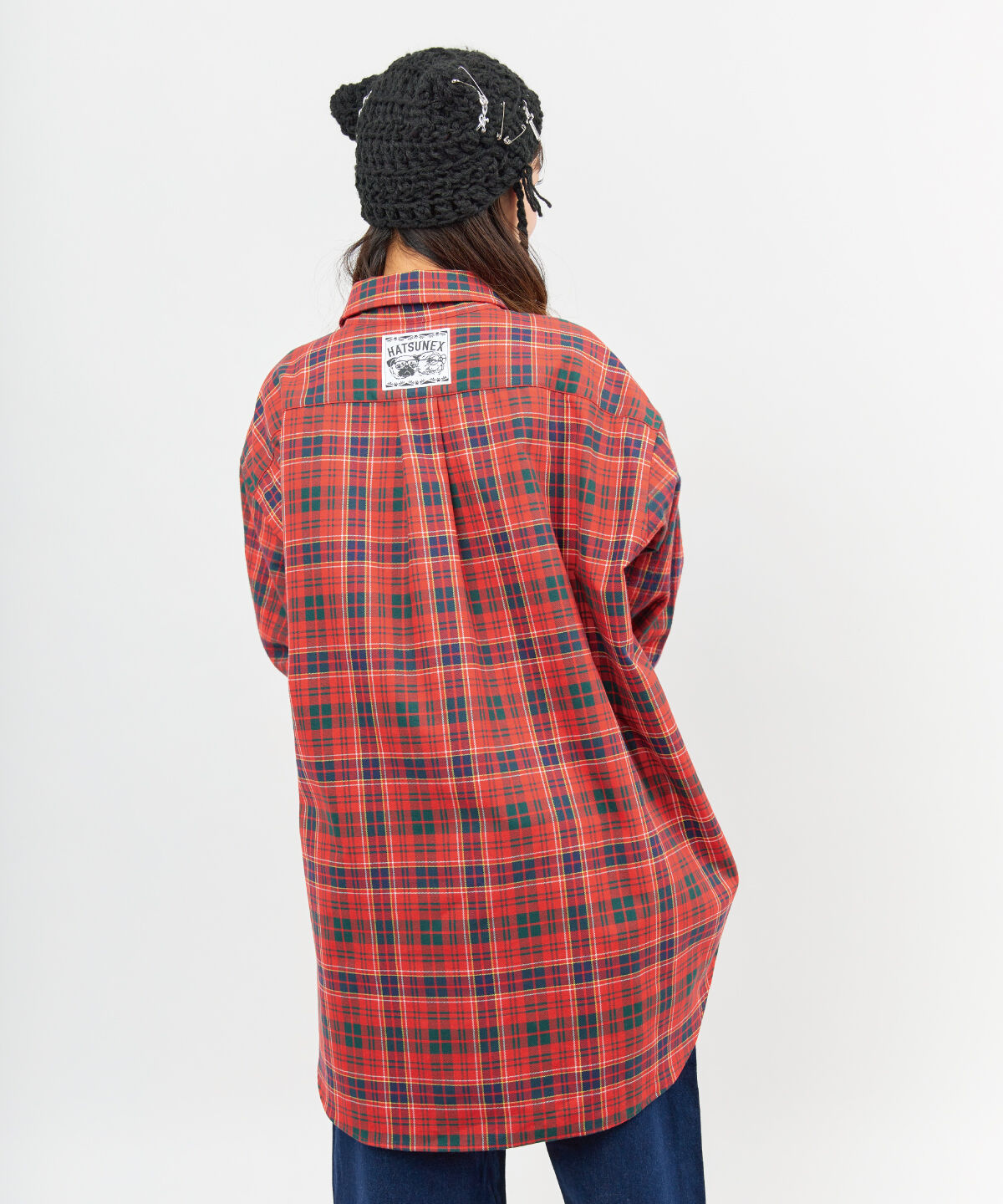 LIMITEDオーバーサイズチェックシャツ(RED×RED) | HATSUNEX LIMITEDオーバーサイズチェックシャツ(RED×RED) | HATSUNEX
