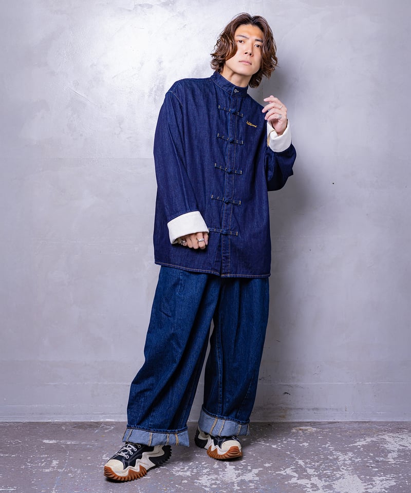 sedacle デザインポケットデニム インディゴブルー SMALL デザインポケットデニム（デニムパンツ）｜sedacle（セダクル