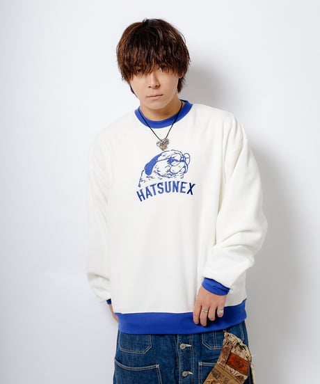 Hatsunex Embroidery Fleece（WHITE）