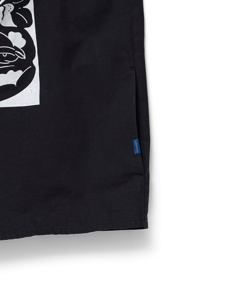 Hatsunex meets Meri Maeno "Greatful Flowers" China Shirts（Black）