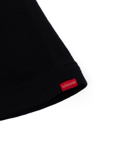 Hatsunex サガラ刺繍ライトオンススウェットTシャツ（ブラック）