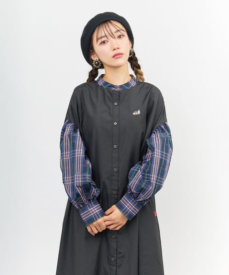LIMITEDノーカラーワンピース（BLUE）