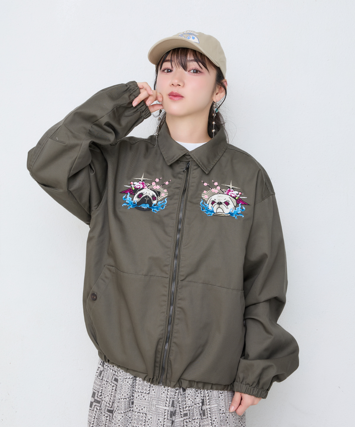 ARCHIVE 2013SS 刺繍ギンガムチェックジャケット ミキオサカベ 短丈 original cotton刺繍生地（ギンガムチェック・ミニハート刺繍