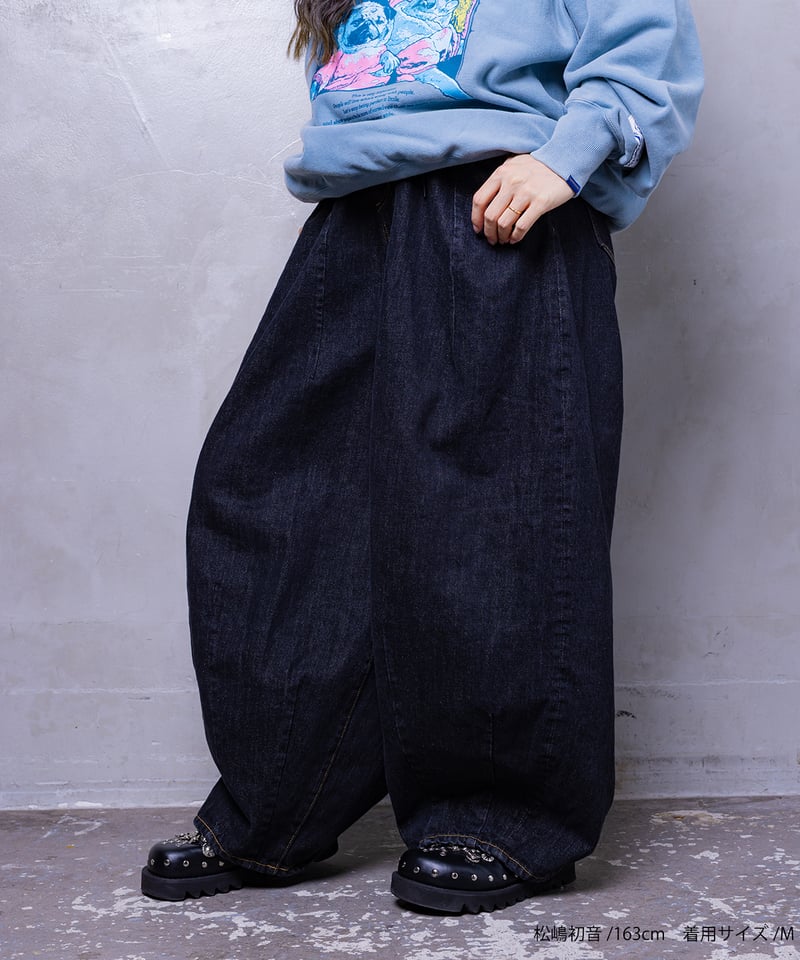 breath ブラックデニム BREATH ジーンズ 「BREATH / ブレス」SUICIDE STUDS WIDE DENIM